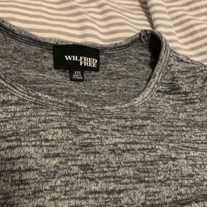 Wilfred knitted long sleeve crop top